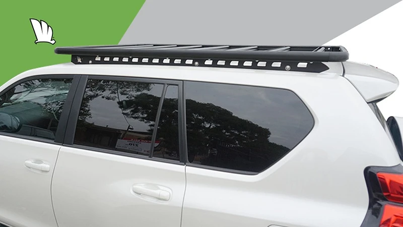 Wedgetail Platform Roof Rack (2000mm X 1250mm) For Toyota Land Cruiser Prado 5dr 150 Series With Raised Roof Rail (2009 Onwards) - Factory Point Mount 4 Wedgetail Platform Roof Rack (2000mm X 1250mm) For Toyota Land Cruiser Prado 5dr 150 Series With Raised Roof Rail (2009 Onwards) - Factory Point Mount - Image 2