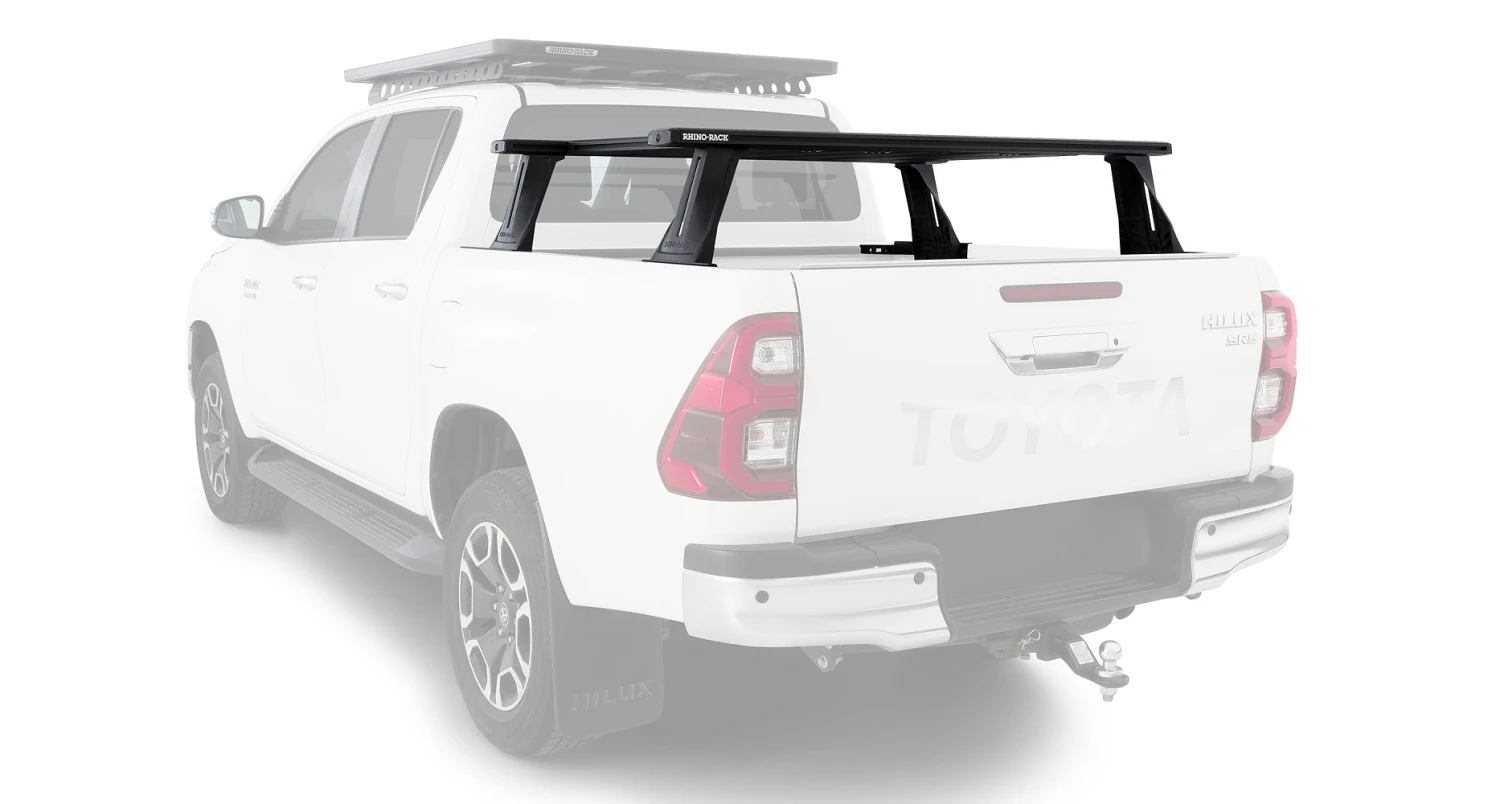 Rhino Rack JC-01581 Reconn-Deck 2 Bar Ute Tub System With 6 NS Bars For Toyota Hilux N80 4dr Ute With Tub Rack (2015 Onwards) - Custom Point Mount 6 Rhino Rack JC-01581 Reconn-Deck 2 Bar Ute Tub System With 6 NS Bars For Toyota Hilux N80 4dr Ute With Tub Rack (2015 Onwards) - Custom Point Mount - Image 4