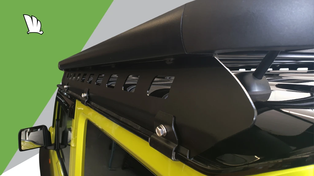 Wedgetail Platform Roof Rack (1600mm X 1350mm) For Suzuki Jimny JB74 3dr SUV With Rain Gutter (2019 Onwards) - Gutter Mount 6 Wedgetail Platform Roof Rack (1600mm X 1350mm) For Suzuki Jimny JB74 3dr SUV With Rain Gutter (2019 Onwards) - Gutter Mount - Image 4