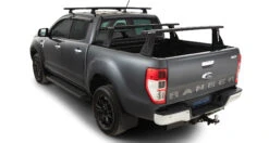 Rhino Rack JC-01582 Reconn-Deck 2 Bar Ute Tub System For Ford Ranger PX-PX2-PX3 4dr Ute With Tub Rack (2011 To 2022) - Custom Point Mount