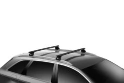 Thule 753 Wingbar Evo Black 2 Bar Roof Racks For Volkswagen Caddy 4dr SWB Bare Roof 2021 - Onwards For Volkswagen Caddy MK IV 4dr SWB With Bare Roof (2021 Onwards) - Factory Point Mount