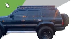 Wedgetail Platform Roof Rack (1450mm X 2200mm) For Toyota Land Cruiser 5dr 80 Series With Rain Gutter (1990 To 1998) - Gutter Mount -Roof Rack Shop 827f95544d71a5ce2d9929c088cf05e63b7c131269c0df3189d1ec6549ceee5d