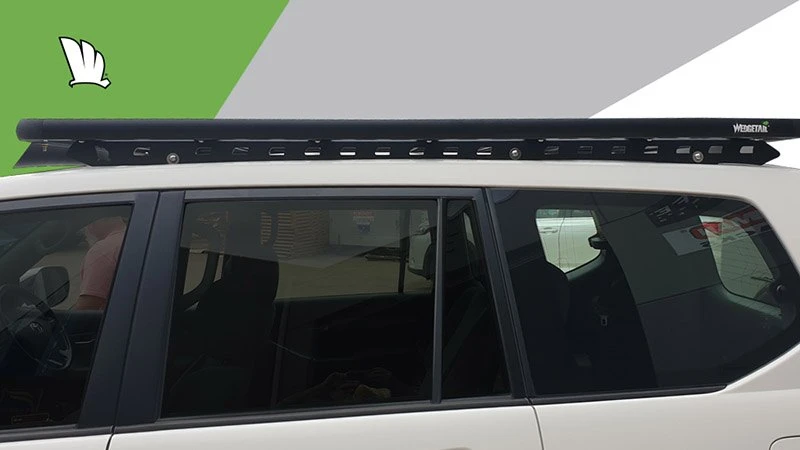 Wedgetail Platform Roof Rack (2200mm X 1250mm) For Toyota Land Cruiser Prado 5dr 120 Series With Bare Roof (2002 To 2009) - Factory Point Mount 5 Wedgetail Platform Roof Rack (2200mm X 1250mm) For Toyota Land Cruiser Prado 5dr 120 Series With Bare Roof (2002 To 2009) - Factory Point Mount - Image 3