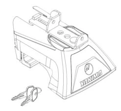 Yakima LNL Flush Rail Crossbar Fit Isuzu MU-X 21+ 9812120