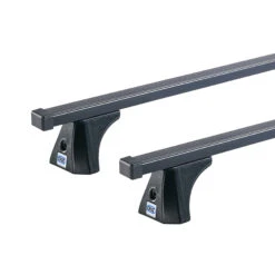 CRUZ SX Black 2 Bar Roof Rack For Vauxhall Corsa C 3dr Hatch With Bare Roof (2001 To 2003) - Factory Point Mount