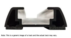 Rhino Rack RTV TRACK SET 1880MM BLACK RTV188 -Roof Rack Shop rtv track 01 2