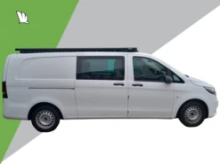 Wedgetail Platform Roof Rack (2800mm X 1450mm) For Mercedes Benz Vito LWB Low Roof (2004 Onwards) - Custom Point Mount 11 Wedgetail Platform Roof Rack (2800mm X 1450mm) For Mercedes Benz Vito LWB Low Roof (2004 Onwards) - Custom Point Mount -Roof Rack Shop side shot 2 2