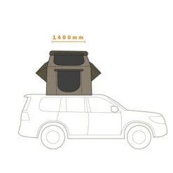 Darche Intrepidor 3 1400 Roof Top Tent T050801515D -Roof Rack Shop t050801515d 04